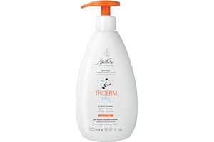 Bionike Triderm Baby - Bagno Crema Neonato e Bambino Deterge Delicatamente e Protegge Pelli Secche e Irritate, per Idratazione e Morbidezza, 500 ml