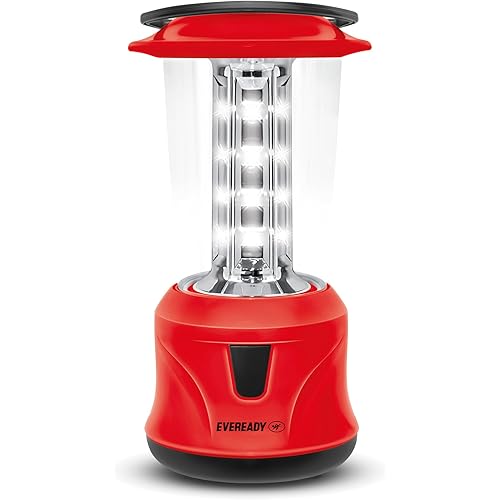 Eveready HL58, Rechargeable 4.8W Emergency Lantern, Overcharge & Deep Discharge Protection, Easy Plug & Play Charging, 360° Lighting