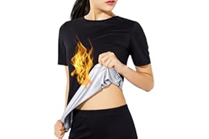 NANO HERTZ Maglietta Sauna Dimagranti Canotta Snellente Sudorazione Anticellulite Sportivi Tuta per Sudare Palestra Fitness Corsa Yoga Donna