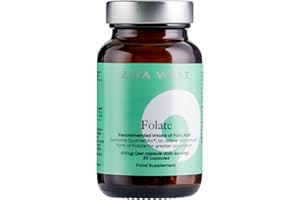 Zita West Premium Folate (L-Methylfolate) 400µg - Quatrefolic® Formula for Pre-Conception & Pregnancy - 30 Vegan Capsules