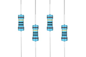 SCOOYUCK 100 Pièces 1/4W 10 Ω ohm résistance de film métallique 1% tolérance pour les projets de bricolage et les expériences