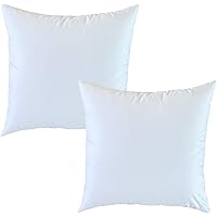 Mack 2er Set Kissen Basic 40x40 cm mit Federfüllung Dekokissen Sofakissen Cocktailkissen Kopfkissen