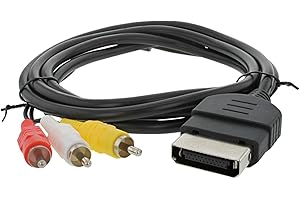 Gamer Gear RCA AV TV Video Audio Composite Cable Lead for Xbox Original Classic Console 1.8m