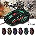 Produktbild Prettygood7 Gaming-Maus, HXSJ H100, kabelgebunden, optisch, LED, mit Feuerschale, 7 Tasten