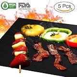 🍲 Multiusos: Para barbacoa, freír, cocinar, hornear y así sucesivamente. BBQ grill mat puede utilizar para parrilla de carbón, horno eléctrico, horno, microondas.