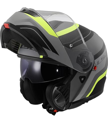 Casco Moto Modulare P/J Nolan N100-5 ORBITER N-Com 072 Giallo Fluo