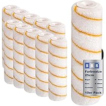 20 X SBS Endosseur 10 Cm, Taille De Pile 10,5 Mm, Peindre Le Rouleau Peinture Rouleau Peintre