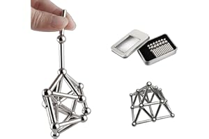 GENERIC 63 Pcs Fidget Toys, Leisure Educational Tabletop Set for Adult, Baukasten Construction Puzzlespiel Skulpturenspiel Gadgets Desk, Educational Stacking Puzzle Toys(K729-63)