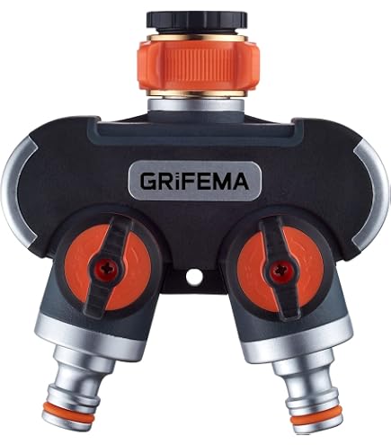 Sdoppiatore Per Rubinetto A Y 2 Vie - Adattatore 3/4 Di Pollice Con Doppi Interruttori, Connettore In Plastica E Ferro Per Tubo Da Giardino E Irrigazione
