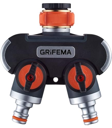 Sdoppiatore Per Rubinetto A Y 2 Vie - Adattatore 3/4 Di Pollice Con Doppi Interruttori, Connettore In Plastica E Ferro Per Tubo Da Giardino E Irrigazione