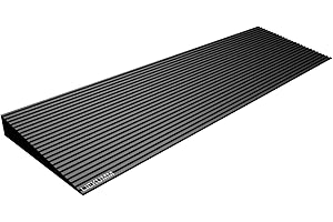 ‎LIEKUMM LIEKUMM Gummi Türschwellenrampe 4,5 cm Höhe, 650 kg Tragkraft Rollstuhlrampe, rutschfest Schwellenrampe für Türöffnungen, Bordsteine, Stufen, Scooter, Kinderwagen, Motorrad