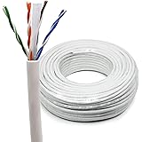 50 Meter Ethernet Network Bulk Cable 50m | CAT6, AWG23, CCA, UTP | Ikbc Colour White