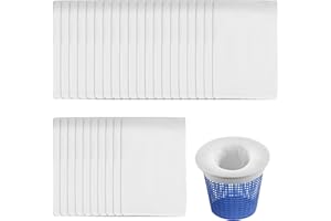 ZoeWei Pool Skimmer Socken, 30 Stück Schwimmbad Skimmer Filter Sieb Netz Wiederverwendbar Schwimmbad Skimmersocke Filtersocken für Skimmer Teich Reinigung Schmutz und Blättern