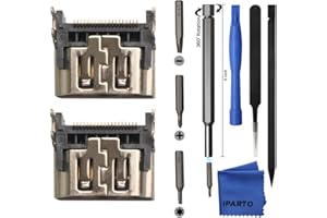 iParto 2 Stück Ersatz HDMI Port für Sony Playstation 5 PS5 Display Buchse Interface Jack Connector Repair Kit