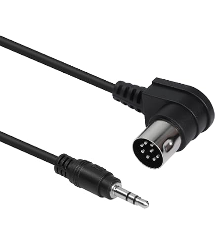 Cavo Adattatore MIDI DIN 5-pin Femmina A Jack 3.5mm Stereo – 50cm, Plug-and-play Per Controller E Sintetizzatori