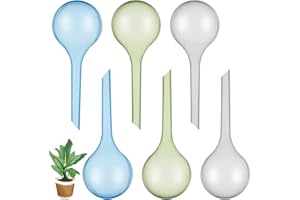 ALTcompluser 6 Pcs Plant Watering Bulbs, 5cm Plastic Watering Globes, Automatic Self-Watering Waterers System for for Indoor Outdoor Plants
