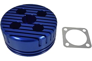 JRL CNC Cylinder Head for Racing 66cc/80cc Engine (Blue)