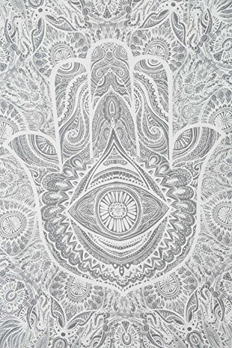 Hand Art Fatima Hamsa Design Frieden Mantra Seele Meditation Wand-Dekor-Tapisserie - 3