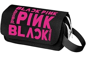 KSOPSDEY Blackpink Astuccio per Matite,Astuccio Portapenne,Multifunzione Astuccio per Studenti,Astuccio Grande capacità Matita Borsa,Cosmetici Borse Pencil Holders Forniture Scolastiche per Ragazzi e Bambini