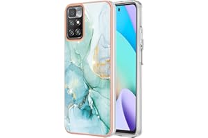 SEAHAI Funda para Xiaomi Redmi 10 / Redmi 10 2022, Patrones Colores Elegante Delgada a Prueba de Golpes TPU de Goma Suave Carcasa de Silicona Colorida - Verde