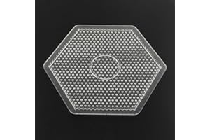Handicraft Emporium | Plastic Pegboards Used for 5x5mm DIY Fuse Bead, Hama Bead Compatible (Hexagon (Large))