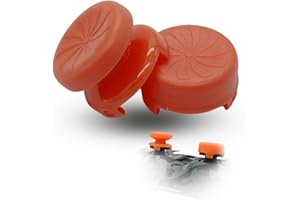 MatoSan® Aim Assist Lot de 2 Embouts surélevés pour Manette - 7 mm et 11 mm de précision - Compatible avec/Remplacement pour manettes PS4 et PS5 Orange