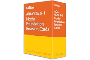 AQA GCSE 9-1 Maths Foundation Revision Cards: Ideal for the 2026 and 2027 exams (Collins GCSE Grade 9-1 Revision)