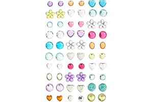 Claire's Club Stick On Earrings for Girls - Sticker Earrings for Non Pierced Ears Sticky Gems for Crafts & Body Jewellery
