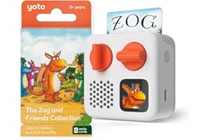 Yoto Mini (2024 Edition) + Zog & Friends Bundle – Kids Screen-Free Bluetooth Audio Player, All-in-1 Travel Device for Stories Music Podcast Radio White Noise Ok-to-wake Alarm Clock