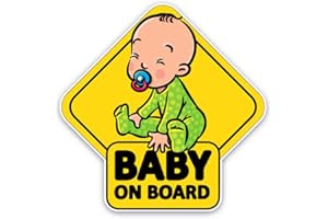 YO-HAPPY Adesivo per Bambini a Bordo Adesivo Riflettente per segnaletica automobilistica per Autista