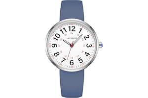 Timever Orologio da Donna Analogico al Quarzo - Cinturino in Silicone - Resistente all'Acqua 3 ATM - Numeri Luminosi con Quadrante Luminoso - Regalo Perfetto per Lei