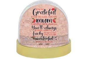 GETAGIFT I'm so Grateful to call you my mum Snow Globe Dome Glitter Shaker, Mother’s Day special Lovely Message to Mum, Mummy, Mom, Godmother, Grandma. (Gold)