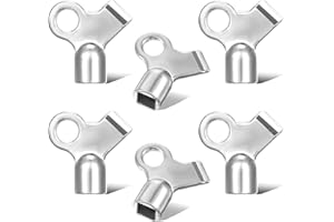 JIEYAO 6 kluczy do odpowietrzania grzejnika, klucz do odpowietrzania grzejnika, wytrzymałe i stabilne ogrzewanie, klucz odpowietrzający, uniwersalny klucz czworokątny do wszystkich grzejników 5 mm