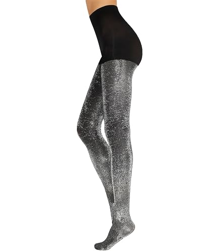 Sprinlot Femmes Collants SirèNe Paillettes, Collant Paillette Femme, Collants Strass, Collant Strass Femme Argenté