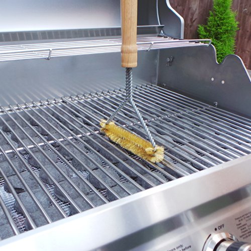 Profi Grillbürste – 45cm langer Massivholz Griff - 4