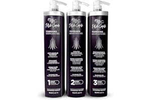 I Belli Capelli Torrano Nanoplastia Max Permanent Keratin Hair Treatment Kit– Brazilian Straightening for Smooth, Shiny & Frizz-Free Hair – All Hair Types –Alisado Brasileño Keratina Permanente (3x1L)
