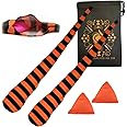 Cascade Juggling Poi Socks and Weights - Stretchy Trainer Practice Sock Poi Set - Ideal For All Levels (Orange and Black)