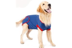 BT Bear Dog Surgery Recovery Suites, morbido cotone elastico Pet Cat Recupero Giacche Gilet dopo l'intervento chirurgico Abbigliamento indossare ferite anti-leccare (XX-Large)