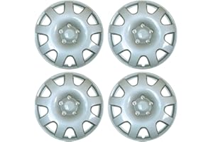 UKB4C Set of 4 14" Silver Wheel Trims/Hub Caps fits VW Polo Golf Fox Lupo