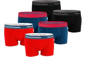 Vincent Creation 6-pak bokserek, majtek, męskich szortów retro, XL