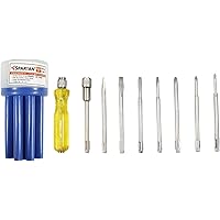 SPARTAN BS-02 Screwdriver Kit with 8 Blades and Electrical Tester for Multipurpose Application/ Precision Screwdriver…