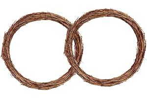 HOMOCONO 2 St Naturlig Rotting Kransring för DIY Julkransar Dekorativt Vinranke-stomme för Handgjorda Dekorationer och Festli