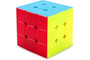 JOPHEK Speed Cube Profession 3x3x3 Fast Cube, Stickerless 3x3 Speed Cube Vivid Colors Puzzle Magic Cube - Fast Smooth Turning