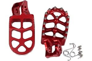HEIGOAL Motorbke Repose-pieds Pédales pour KTM SX SXF EXC EXCF XC XCF XCW XCFW SMC 65 85 125 150 200 250 350 450 530 Rouge