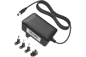 BENSN 12V Netzteil 12 Volt 2A AC/DC Adapter Steckernetzteil für Led Strip, Router, Festplatte, Monitor, Switch - Universal Supply Power mit 4 Anschlüssen (12V 2A)