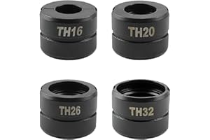 AMZCNC Pressbacke TH16~TH32 TH-Kontur für 16mm,20mm,26mm,32mm Pressbackeneinsatz passend für Handpresszangen + Wechselbacke. Verbundrohr Fittings