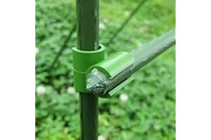 YUETTYY 50 clips de conector de enrejado de plantas de jardín, clips de plástico para varillas de marco de jardín fijas, para jaula de tomate de 11/16/20 mm (11 mm)