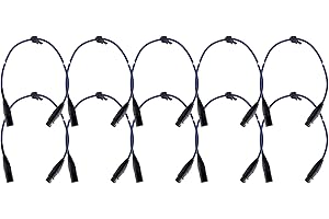 10er Set Pronomic Stage DMX3-0,5 DMX-Kabel 0,5 Meter (zur Verkabelung von Lichteffekten, Goldkontakte, Mantelfarbe: Blau, XLR Male zu XLR Female)