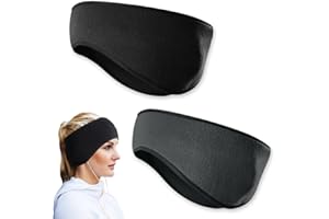 Casenly Calentadores de Oídos, 2 Piezas Diadema Deportiva de Invierno Elástico Cinta de Pelo Bandas para Cabeza para Hombre y Mujer para Yoga Ciclismo Fitness