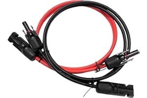 FERMERRY Cavo solare di prolunga cavo adattatore pannello solare, spina solare 10m 4mm² 12AWG cavo di prolunga, cavo adattatore pannello solare sistema fotovoltaico IP68 impermeabile